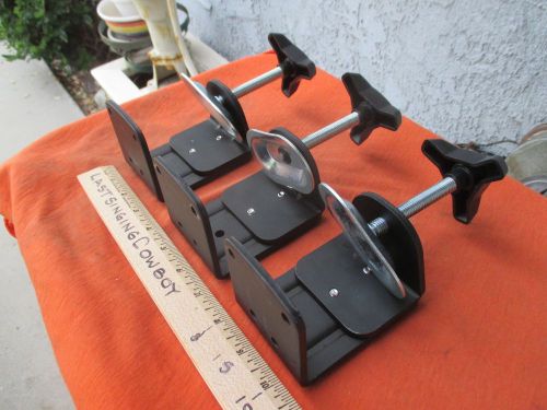 3 new METAL BENCH CLAMPS, screw adjustment see all 12 pictures, i ship out fasst