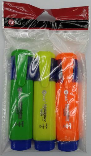 POP Basic Hightlighter with orange, green, yellow Pack