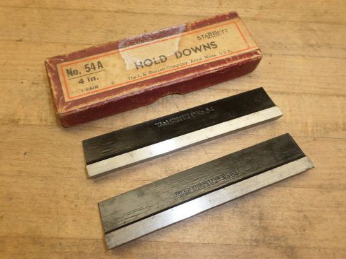 Starrett Hold Downs 54A 4&#034; Pair Vintage Machinist Tool!
