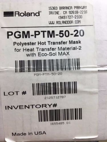 New Roland Polyester Hot Transfer Mask for Heat Transfer, PGM-PTM-50-20