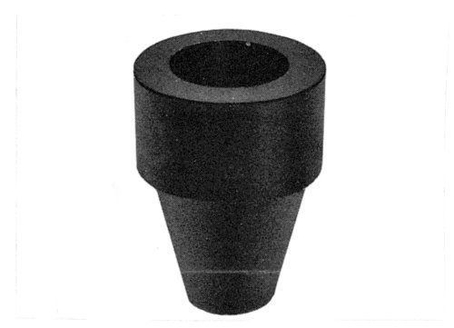 Plasticoid 3332h60ea m29 stopper natural rubber crucible holder, 57mm length for sale