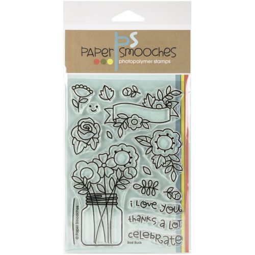 &#034;Paper Smooches Clear Stamps 4&#034;&#034;X6&#034;&#034; -Best Buds&#034;