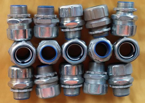 15 each new thomas and betts t&amp;b 5334 1&#034; sealtite connector liquidtight for sale