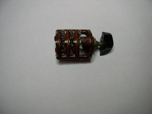 Rotary Switch (with knob) 9 pole 3 positions. NOS. #  1