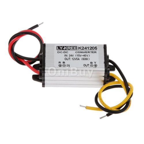 Durable dc-dc buck step down voltage converter regulator 24v to 12v 5a 60w for sale