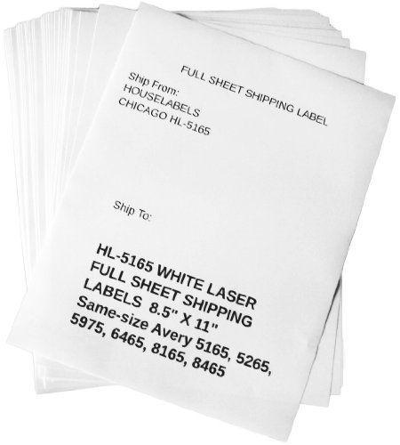 Label Lines HouseLabels (400 Sheets; 400 Labels), Fits Template for 5165, 1-UP,