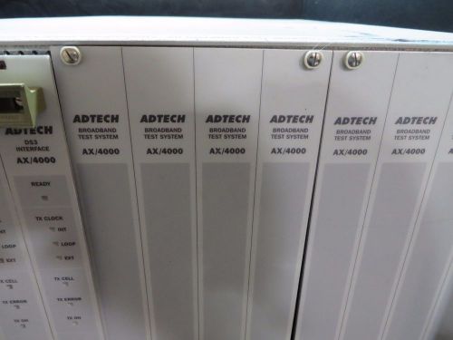 Adtech Spirent AX4000 ATM TestSys Analyzerw/8 Cards &amp; Control Module ID#26267 HN