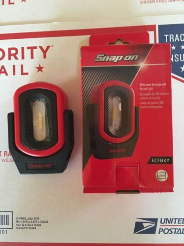 New snap on red 350 lumen rechargeable mini shop light for sale