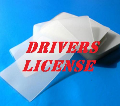 Drivers license 100 pack laminating laminator pouch sheets 5 mil. 2-3/8 x 3-5/8 for sale