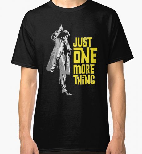 New Columbo - Just One More Thing Men&#039;s Black Tees T-shirts Clothing