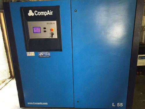 2011 compair l55 75hp rotary air compressor for sale