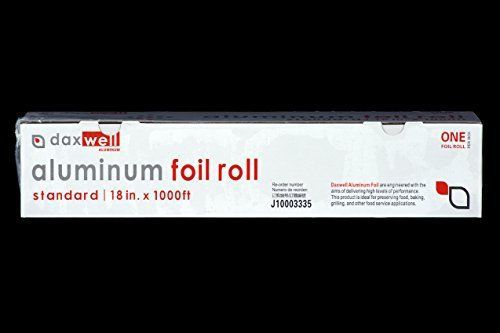 Daxwell aluminum standard foil roll, 1000&#039; length x 18&#034; width for sale