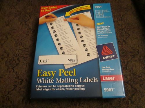 Avery Easy Pell White Shipping Labels, LASER, 5961 (total of 4080 labels)