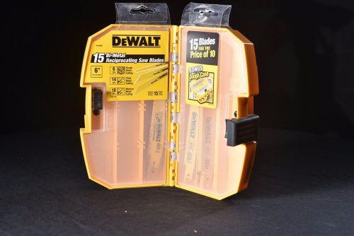 DEWALT DW4890 15-Piece Reciprocating Saw Blade Set ~Make Offer~ *Free Shipping*