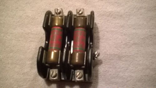 vintage fuse holder for two 2&#034; cartridge fuses- older (new) well made ILSCO