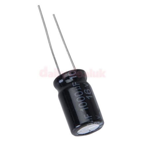 50pcs 16v 1000uf low esr impedance electrolytic capacitor for sale