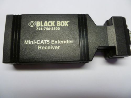 Black box ac504a mini-cat5 extender receiver 724-746-5500 15-pin / rj45 + 9vdc for sale