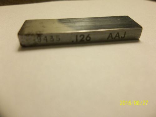 Steel Heavy Duty Style Rectangle Gage block .126, A.A. JANSSON