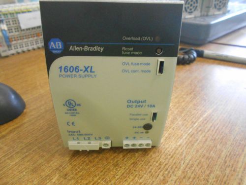 Allen bradley power supply output dc 24v/10a input 3ac 400-500v 1606-xl for sale