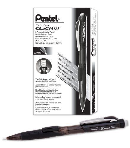 Pentel Twist-Erase CLICK Mechanical Pencil (0.7mm) Assorted Barrel Colors, Color
