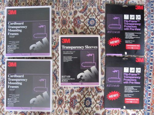 3M Transparency Mounting Frames / Sleeves / Protectors RS7120 RS7109 RS7114