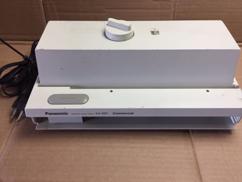 Used Panasonic Electric 3 Hole Punch KX-30P1 Commercial WITHOUT TRAY