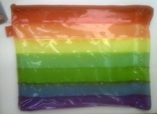 Studio Arts Zippered Rainbow Pouch - 13 x 10 Inches