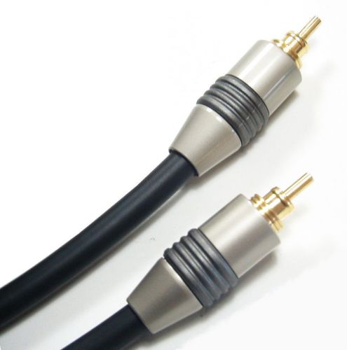 Commercial heavy duty keyless 50&#039; ft digital audio optical toslink cable gold !! for sale