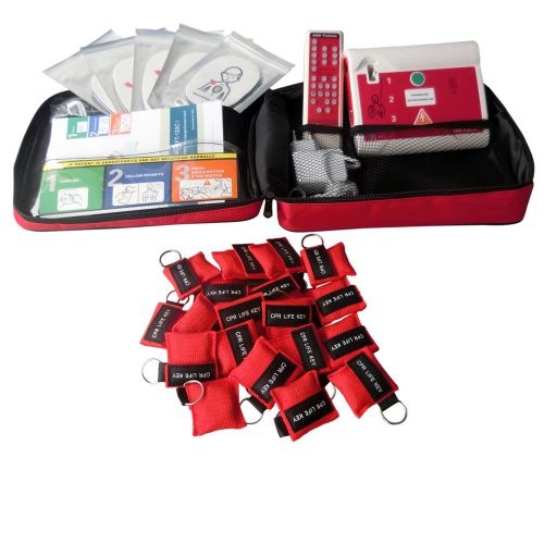 Elysaid AED Trainer Training Device+100pcs CPR face Mask For First Aid Training