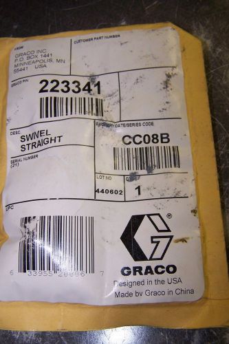 NEW GRACO 223341 STRAIGHT SWIVEL