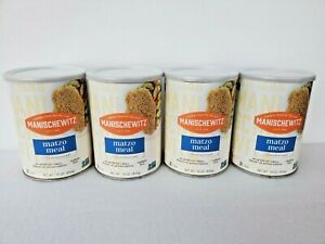 4 Manischewitz Matzo Meal Daily Canister, 16 OZ, Pack of 4