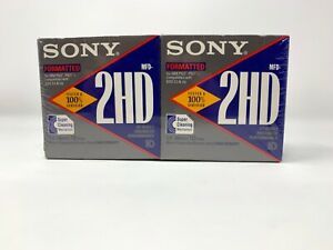 Sony 2HD 3.5 Floppy Disks: Formatted IBM 2-10 Packs NEW SEALED