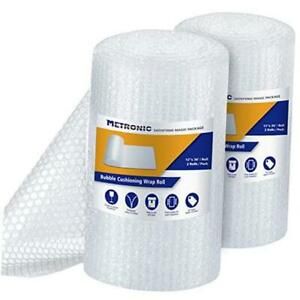 Bubble Cushioning Wrap Roll 12x72 FT Bubble Roll- Perforated 12&#034;x72Ft Clear