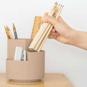 Make Up Brush Storage Pencils Holder Desktop Organizer Khaki