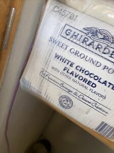 Ghirardelli sweet ground white chocolate powder mocha frappa 25 lbs NIB