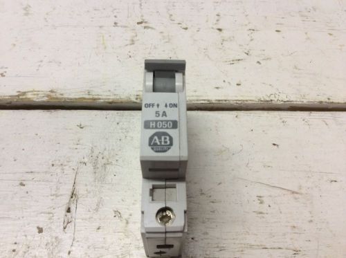 Allen bradley h050 1492-cb1 ser b 1 pole 5 amp circuit breaker 1492cb1 for sale