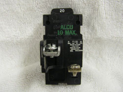 Used circuit breaker p120 20-amp 20a 120/240v used ~ pushmatic for sale