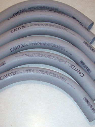 Nos lot of 6 pieces 1&#034; cantex rigid sch. 40 non-metalic 90 degree bend conduit for sale