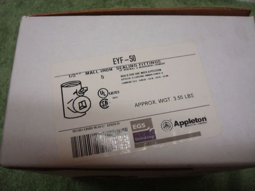 Five - appleton eyf-50 mall iron sealing fittings for sale