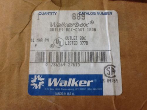 Walker outlet box cast iron 889, 4 11/16 square for sale