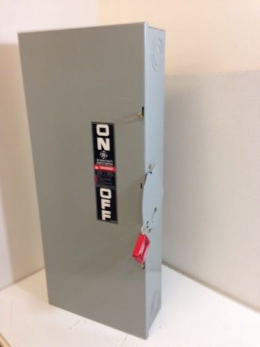 New surplus ge thn3364   200 amp 600 volt non fused safety switch nema 1 for sale