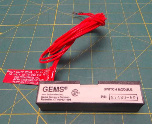 Gems Sensors 88802 Switch Subassembly NSN 5930-01-350-7669 120-07710 13229E0766