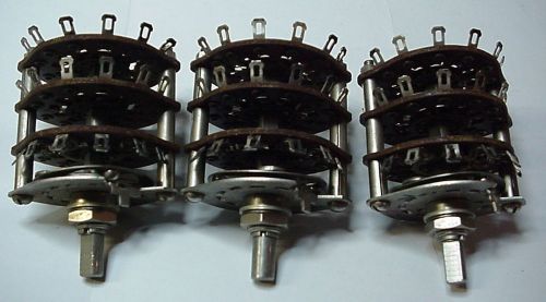 Rotary Switches 560688 Lot of 3 NOS 6P5T 4 Wafers #1
