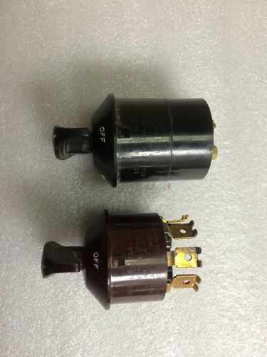 Lot Of 2 Vintage Bakelite General Electric Rotary Switches