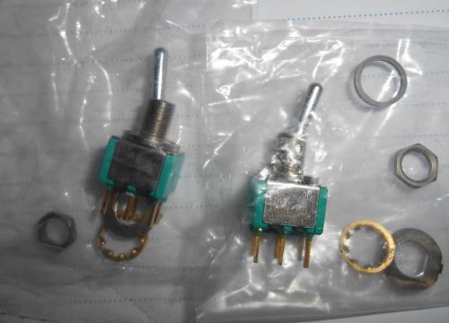 2 each M83731/10-232  TOGGLE SWITCH - ALT NSN: 5930-01-112-7315, NOS