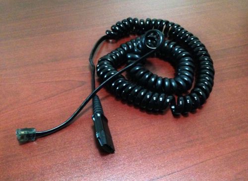 Lot of (10) Office IP Digital Phone Headset Quick Release Cables (for AVAYA,etc)