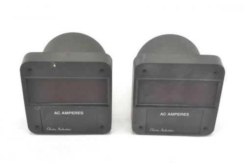 LOT 2 ELECTRO INDUSTRIES FAA5-115A AMPERES DISPLAY METER 150/5 10A AMP B220244