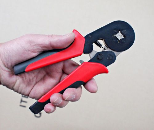 New EXSO 0.2-6.0MM2 AWG 23-10 Terminal Ferrule Square Crimper Crimping Tool