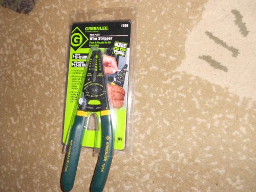 Greenlee 1955 Pro Plus Wire Stripper 10-18 AWG Solid 12-20 Stranded Free Ship