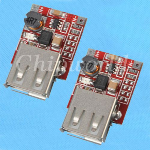 2pcs DC-DC Converter Step Up Boost Module 3V to 5V 1A USB Charger for MP3 MP4